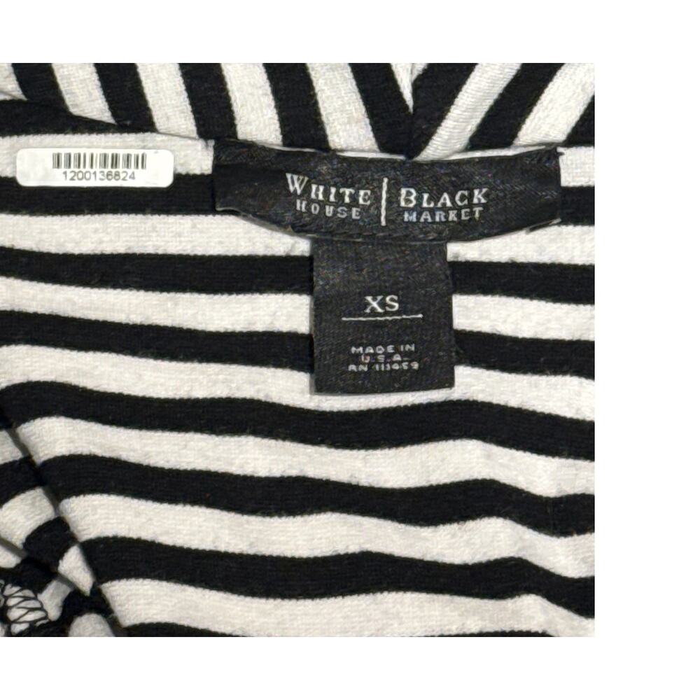 White House Black Market Black‎ and White Stripped Jacket Size XS - Picture 3 of 4